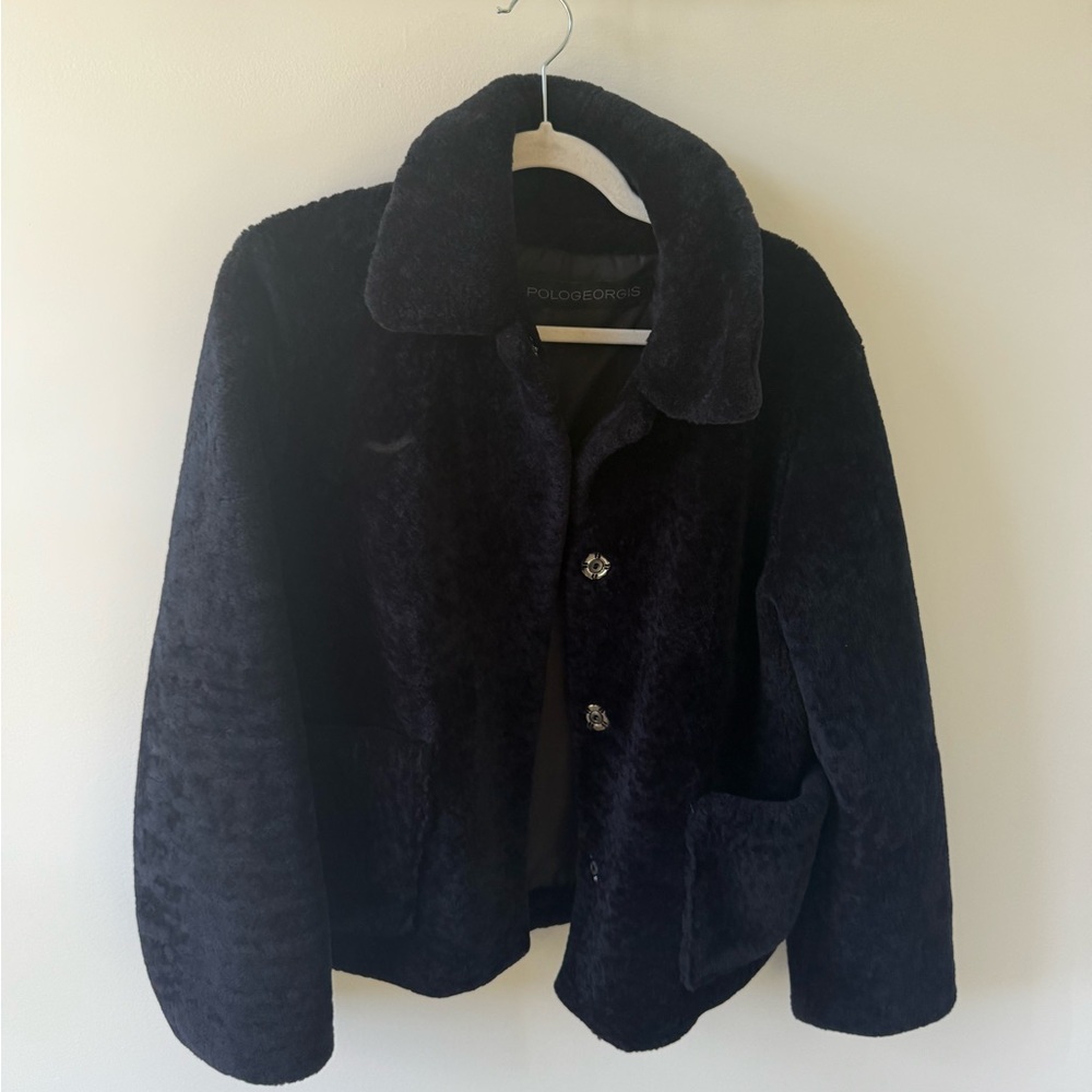 Pologeorgis Navy Coat
Size: Small